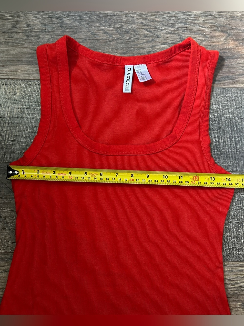 H&M Red Ribbed Mini Tank Dress - Picture 3 of 5